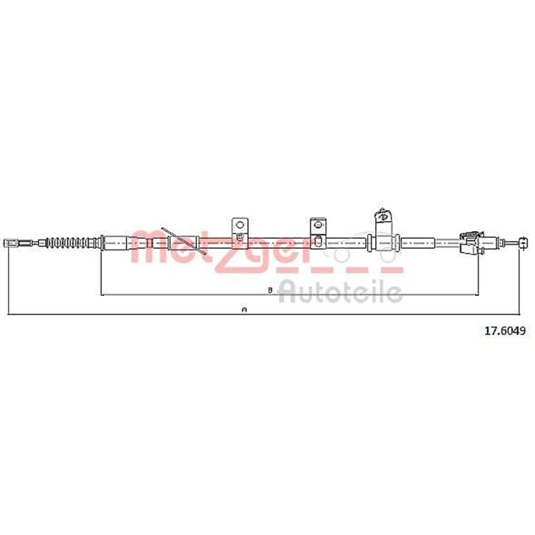 Metzger Handbremsseil hinten rechts Kia Sportage von METZGER