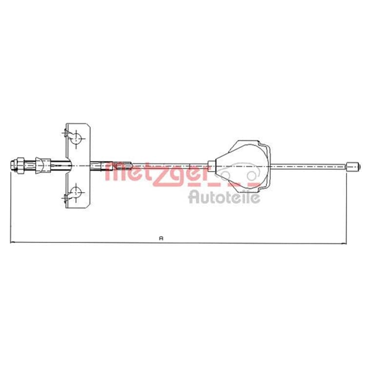 Metzger Handbremsseil vorne Ford Cougar Mondeo von METZGER