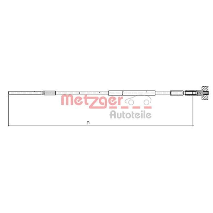 Metzger Handbremsseil vorne Opel Astra Vectra Zafira Metzger Handbremsseil vorne Opel Astra Vectra Zafira von METZGER
