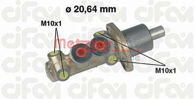 Metzger Hauptbremszylinder [Hersteller-Nr. 202-059] für Citroën, Peugeot, Renault, Seat von METZGER