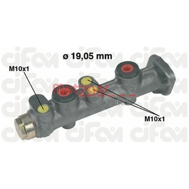 Metzger Hauptbremszylinder Fiat Panda Uno Seat Marbella Terra Metzger Hauptbremszylinder Fiat Panda Uno Seat Marbella Terra von METZGER