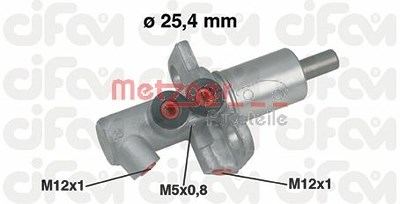 Metzger Hauptbremszylinder [Hersteller-Nr. 202-458] für Audi, Skoda, VW von METZGER