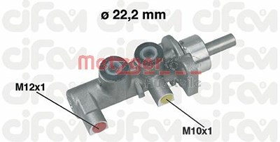 Metzger Hauptbremszylinder [Hersteller-Nr. 202-380] für Opel von METZGER