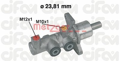 Metzger Hauptbremszylinder [Hersteller-Nr. 202-379] für Opel von METZGER