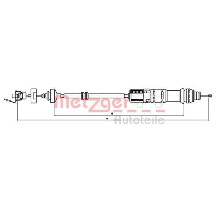 Metzger Kupplungsseil Citroen Berlingo Peugeot Partner Metzger Kupplungsseil Citroen Berlingo Peugeot Partner von METZGER