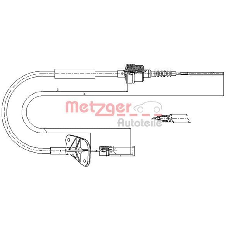 Metzger Kupplungsseil Fiat 500 Panda Ford Ka Metzger Kupplungsseil Fiat 500 Panda Ford Ka von METZGER
