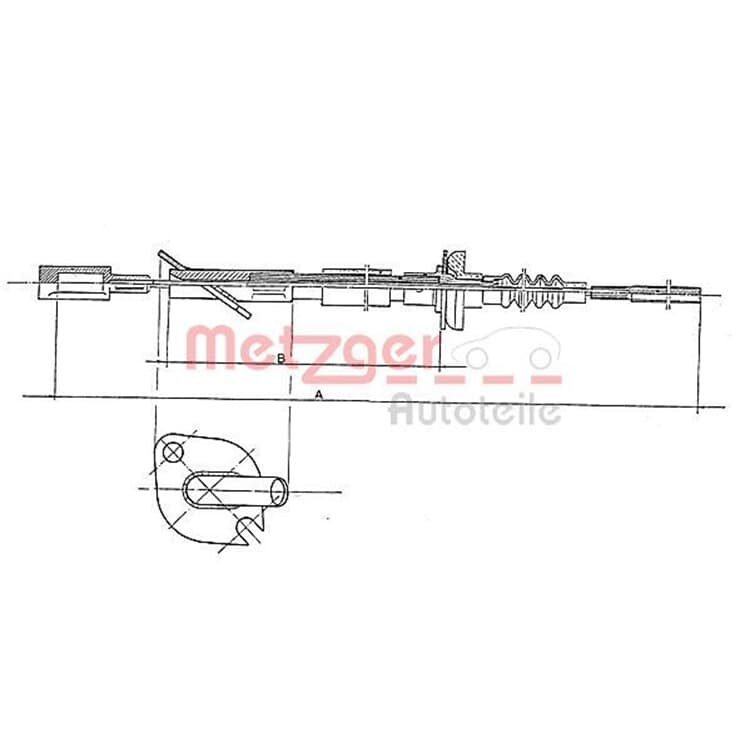 Metzger Kupplungsseil Fiat Cinquecento Seicento Metzger Kupplungsseil Fiat Cinquecento Seicento von METZGER