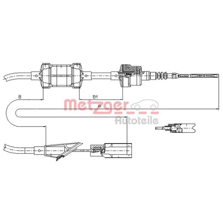 Metzger Kupplungsseil Fiat Punto Lancia Y Metzger Kupplungsseil Fiat Punto Lancia Y von METZGER