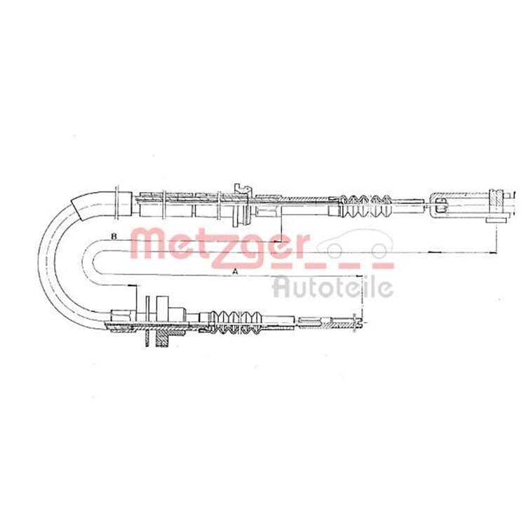 Metzger Kupplungsseil Mercedes Mb Metzger Kupplungsseil Mercedes Mb von METZGER