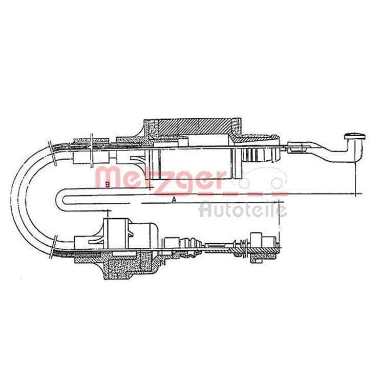 Metzger Kupplungsseil Opel Calibra Vectra Metzger Kupplungsseil Opel Calibra Vectra von METZGER