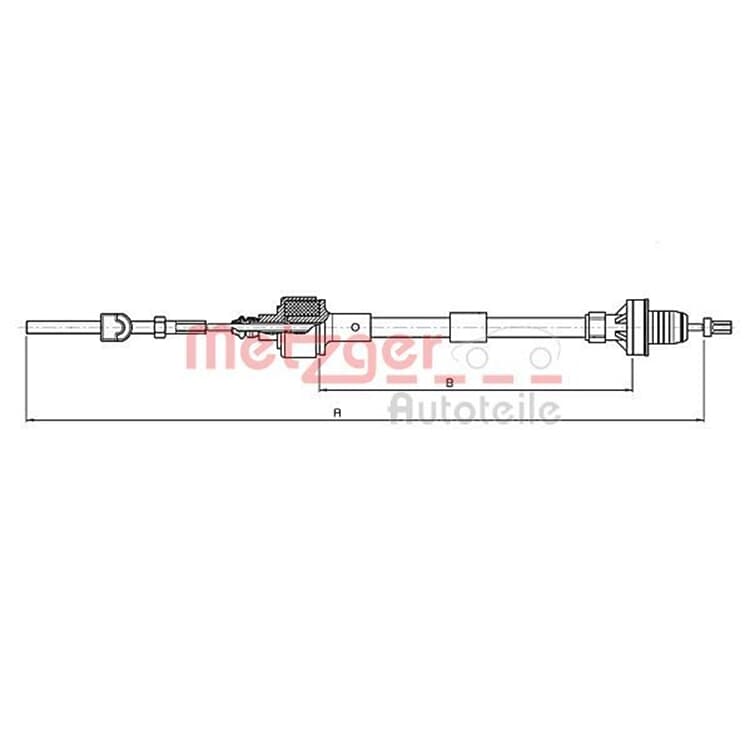 Metzger Kupplungsseil Opel Corsa B Tigra Metzger Kupplungsseil Opel Corsa B Tigra von METZGER
