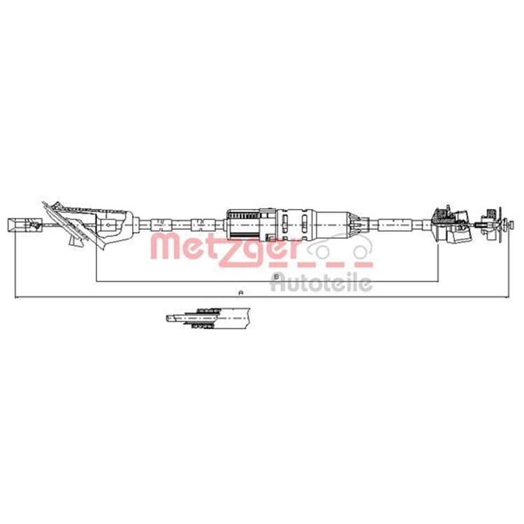 Metzger Kupplungsseil Peugeot 106 Metzger Kupplungsseil Peugeot 106 von METZGER
