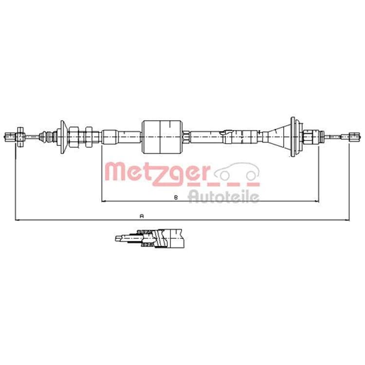 Metzger Kupplungsseil Renault Espace von METZGER