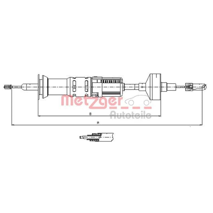 Metzger Kupplungsseil Seat Toledo VW Golf Jetta Metzger Kupplungsseil Seat Toledo VW Golf Jetta von METZGER