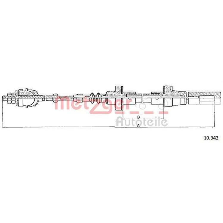 Metzger Kupplungsseil VW Polo 86C Metzger Kupplungsseil VW Polo 86C von METZGER