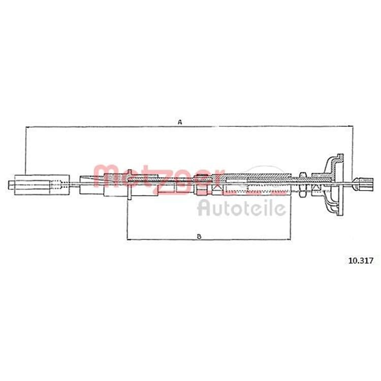 Metzger Kupplungsseil VW Scirocco Metzger Kupplungsseil VW Scirocco von METZGER