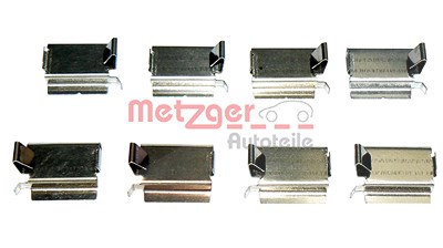 Metzger Montagesatz Bremsbeläge Scheibenbremse hinten [Hersteller-Nr. 109-1820] für Chrysler, Dodge, Fiat, Lancia von METZGER