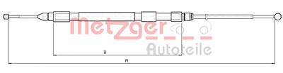 Metzger Seilzug, Feststellbremse [Hersteller-Nr. 10.4232] für BMW von METZGER