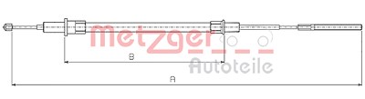 Metzger Seilzug, Feststellbremse [Hersteller-Nr. 10.4154] für BMW von METZGER
