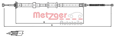 Metzger Seilzug, Feststellbremse [Hersteller-Nr. 12.0725] für Fiat von METZGER
