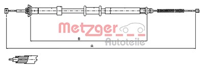Metzger Seilzug, Feststellbremse [Hersteller-Nr. 12.0701] für Fiat von METZGER