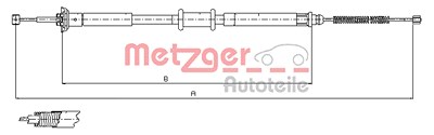 Metzger Seilzug, Feststellbremse [Hersteller-Nr. 12.0715] für Fiat von METZGER