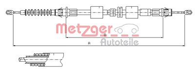 Metzger Seilzug, Feststellbremse [Hersteller-Nr. 11.5508] für Ford von METZGER
