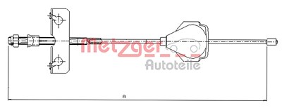 Metzger Seilzug, Feststellbremse [Hersteller-Nr. 11.5513] für Ford von METZGER