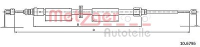 Metzger Seilzug, Feststellbremse [Hersteller-Nr. 10.6796] für Renault von METZGER