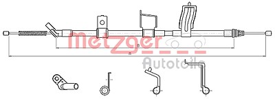 Metzger Seilzug, Feststellbremse [Hersteller-Nr. 17.0330] für Nissan von METZGER