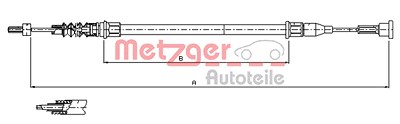 Metzger Seilzug, Feststellbremse [Hersteller-Nr. 11.5761] für Opel von METZGER