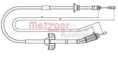 Metzger Seilzug, Feststellbremse [Hersteller-Nr. 10.8189] für Volvo von METZGER