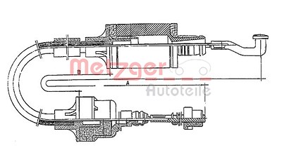Metzger Seilzug, Kupplungsbetätigung [Hersteller-Nr. 11.2552] für Opel von METZGER