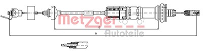 Metzger Seilzug, Kupplungsbetätigung [Hersteller-Nr. 11.3043] für Peugeot von METZGER