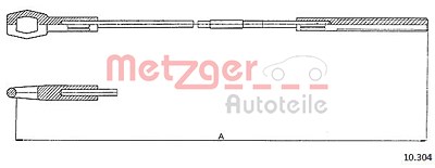 Metzger Seilzug, Kupplungsbetätigung [Hersteller-Nr. 10.304] für VW von METZGER