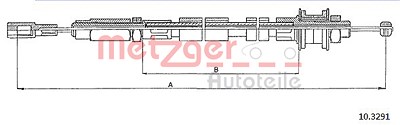 Metzger Seilzug, Kupplungsbetätigung [Hersteller-Nr. 10.3291] für VW von METZGER