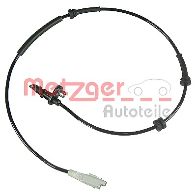 Metzger Sensor, Raddrehzahl [Hersteller-Nr. 0900441] für Citroën, Fiat, Peugeot von METZGER
