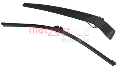 Metzger Wischarm mit Kappe + Wischer hinten [Hersteller-Nr. 2190191] für BMW von METZGER