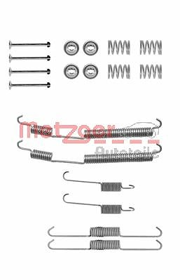 Metzger Zubehörsatz, Bremsbacken [Hersteller-Nr. 105-0753] für Citroën, Fiat, Peugeot, Toyota von METZGER