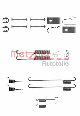 Metzger Zubehörsatz, Bremsbacken [Hersteller-Nr. 105-0815] für Daihatsu, Rover, Subaru, Suzuki von METZGER