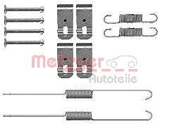 Metzger Zubehörsatz, Bremsbacken [Hersteller-Nr. 105-0888] für Isuzu, Mitsubishi von METZGER