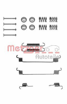 Metzger Zubehörsatz, Bremsbacken Trommelbremse [Hersteller-Nr. 105-0672] für Dacia, Fiat, Ford, Lancia, Peugeot, Renault, VW von METZGER