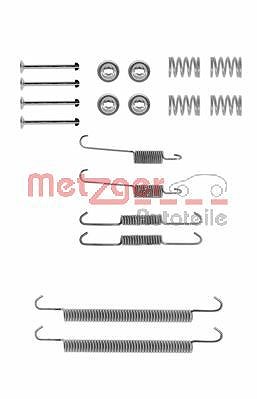 Metzger Zubehörsatz, Bremsbacken für Trommelbremse [Hersteller-Nr. 105-0757] für Citroën, Peugeot, Renault von METZGER