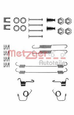 Metzger Zubehörsatz, Bremsbacken für Trommelbremse [Hersteller-Nr. 105-0617] für Citroën, Peugeot, Renault von METZGER