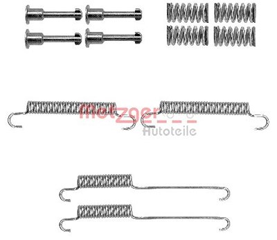 Metzger Zubehörsatz, Feststellbremsbacken [Hersteller-Nr. 105-0892] für Chrysler, Dodge von METZGER