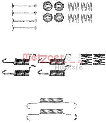 Metzger Zubehörsatz, Feststellbremsbacken [Hersteller-Nr. 105-0010] für Citroën, Jeep, Mazda, Mitsubishi, Peugeot, Subaru von METZGER