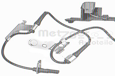 Metzger Sensor, Raddrehzahl [Hersteller-Nr. 09001036] für Mazda von METZGER
