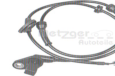 Metzger Sensor, Raddrehzahl [Hersteller-Nr. 09001090] für Nissan von METZGER