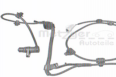 Metzger Sensor, Raddrehzahl [Hersteller-Nr. 09001152] für Toyota von METZGER