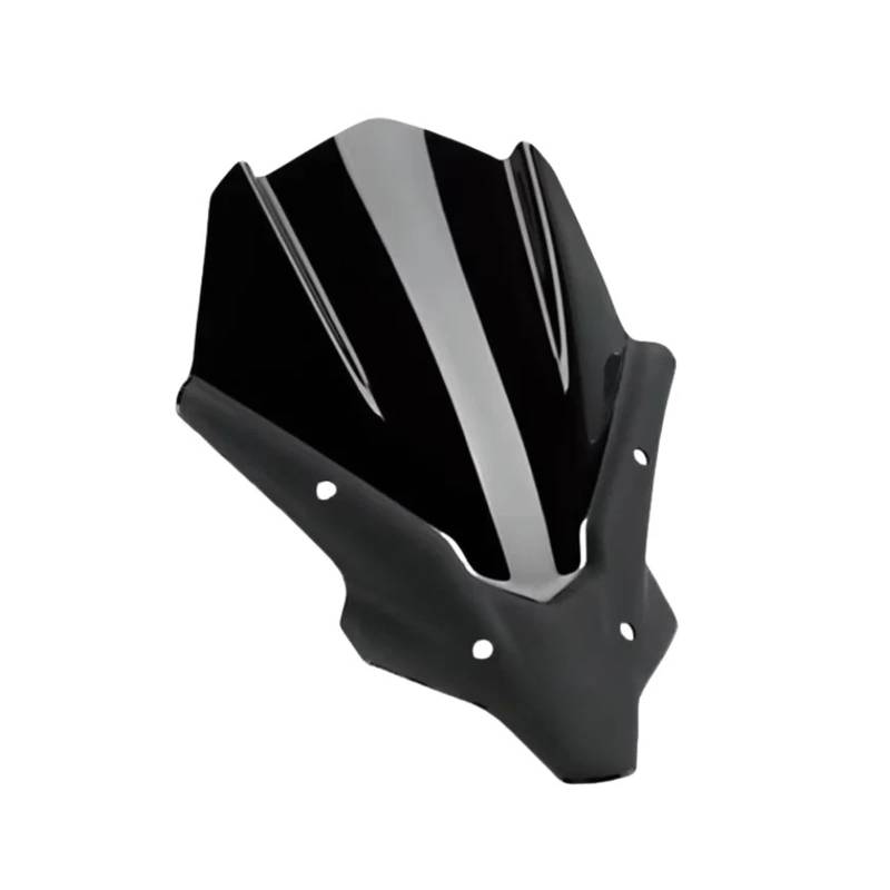 MEUIXT Grüne Motorrad-Windschutzscheibe, 22,9 cm, Wave-Design, kompatibel mit FLHT CVO FLHX ab 2014(Black) von MEUIXT